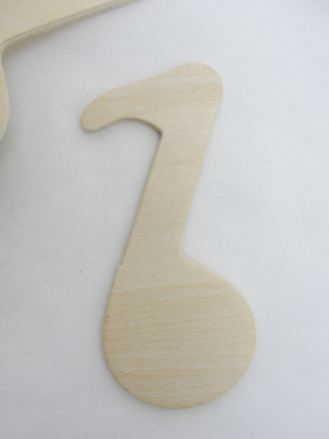 Music note ornament set of 6 - Wood parts - Craft Supply House