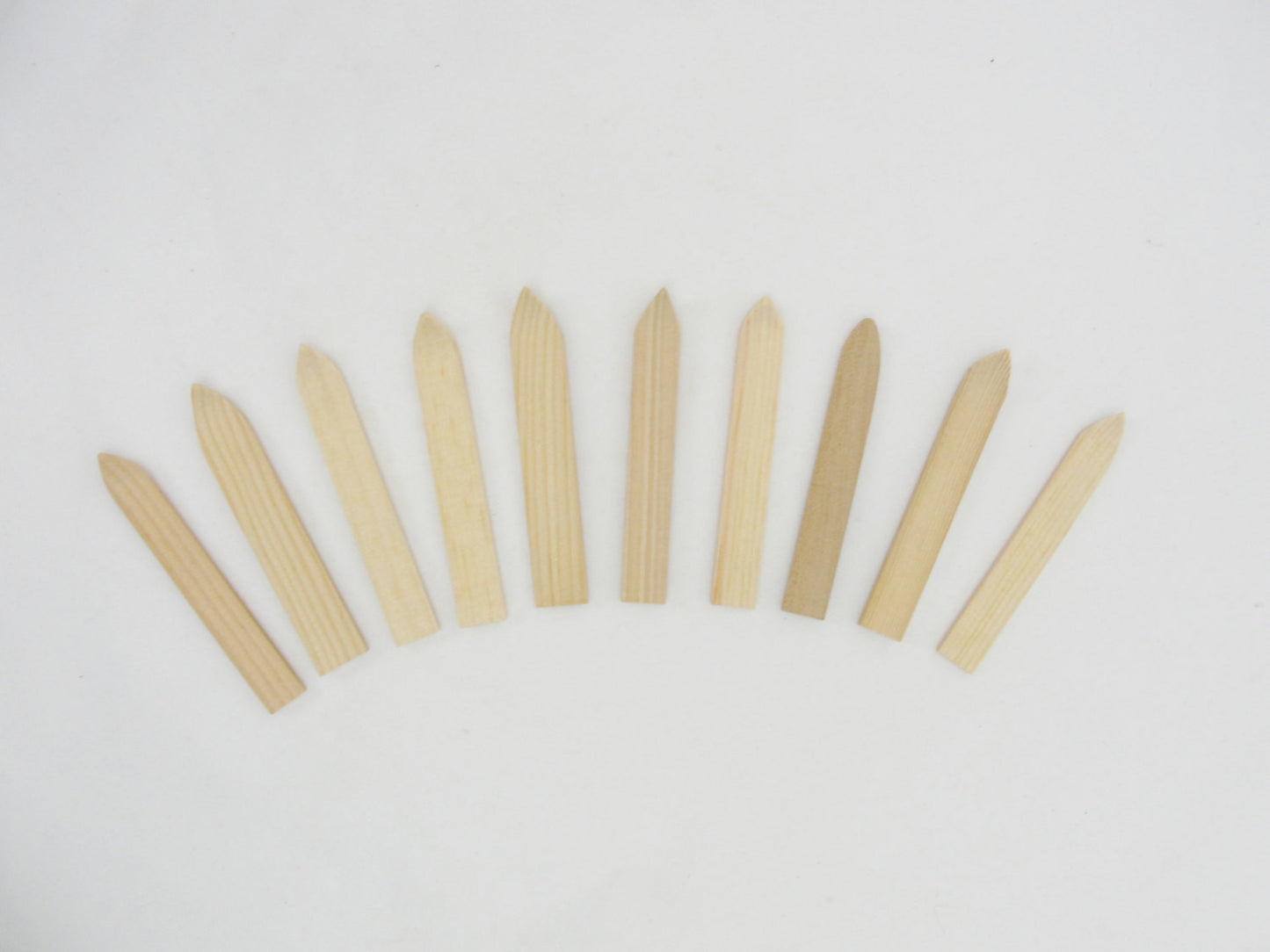 Tiny wooden skis 3 1/2" long 5 pairs - Wood parts - Craft Supply House