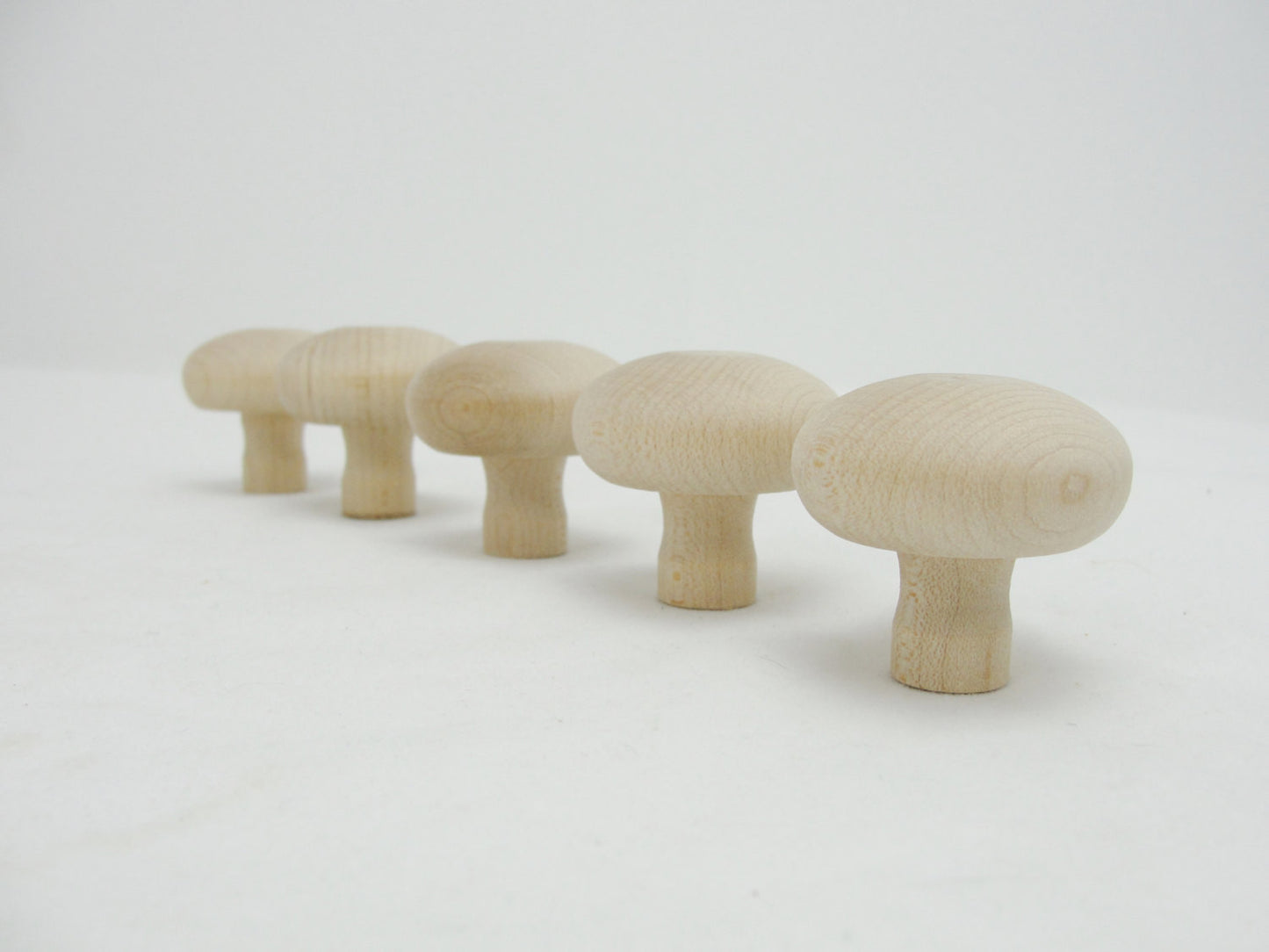 Small wooden mushroom set of 50 - Wood parts - Craft Supply House