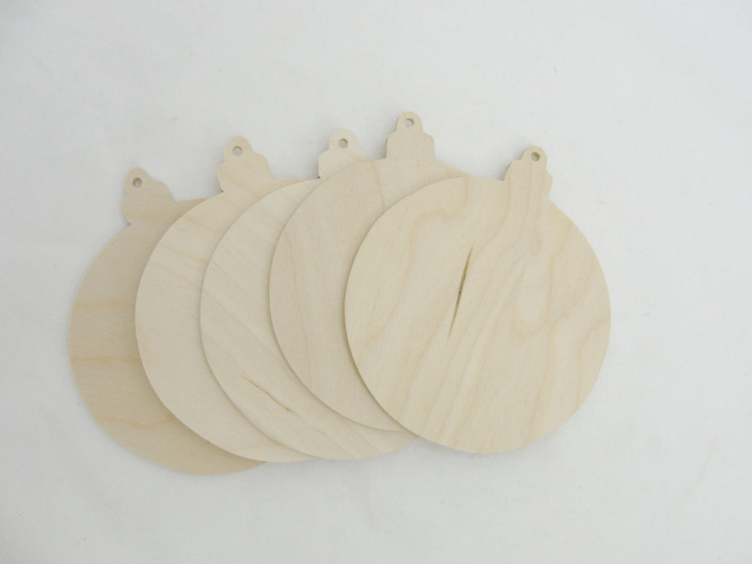 Round ornament cutout 3 1/2" set of 5 - Wood parts - Craft Supply House