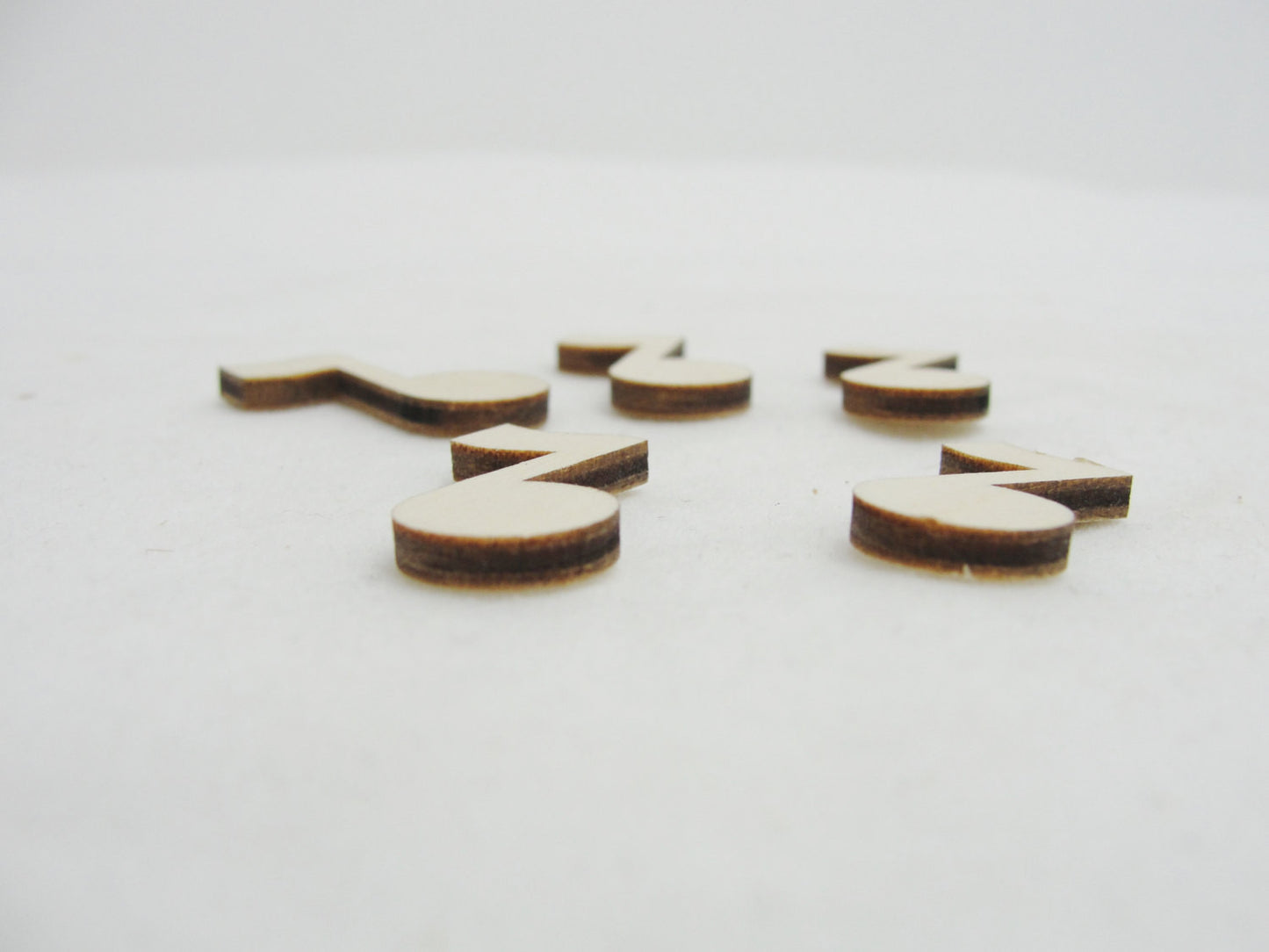 Mini wooden music note set of 5 - Wood parts - Craft Supply House