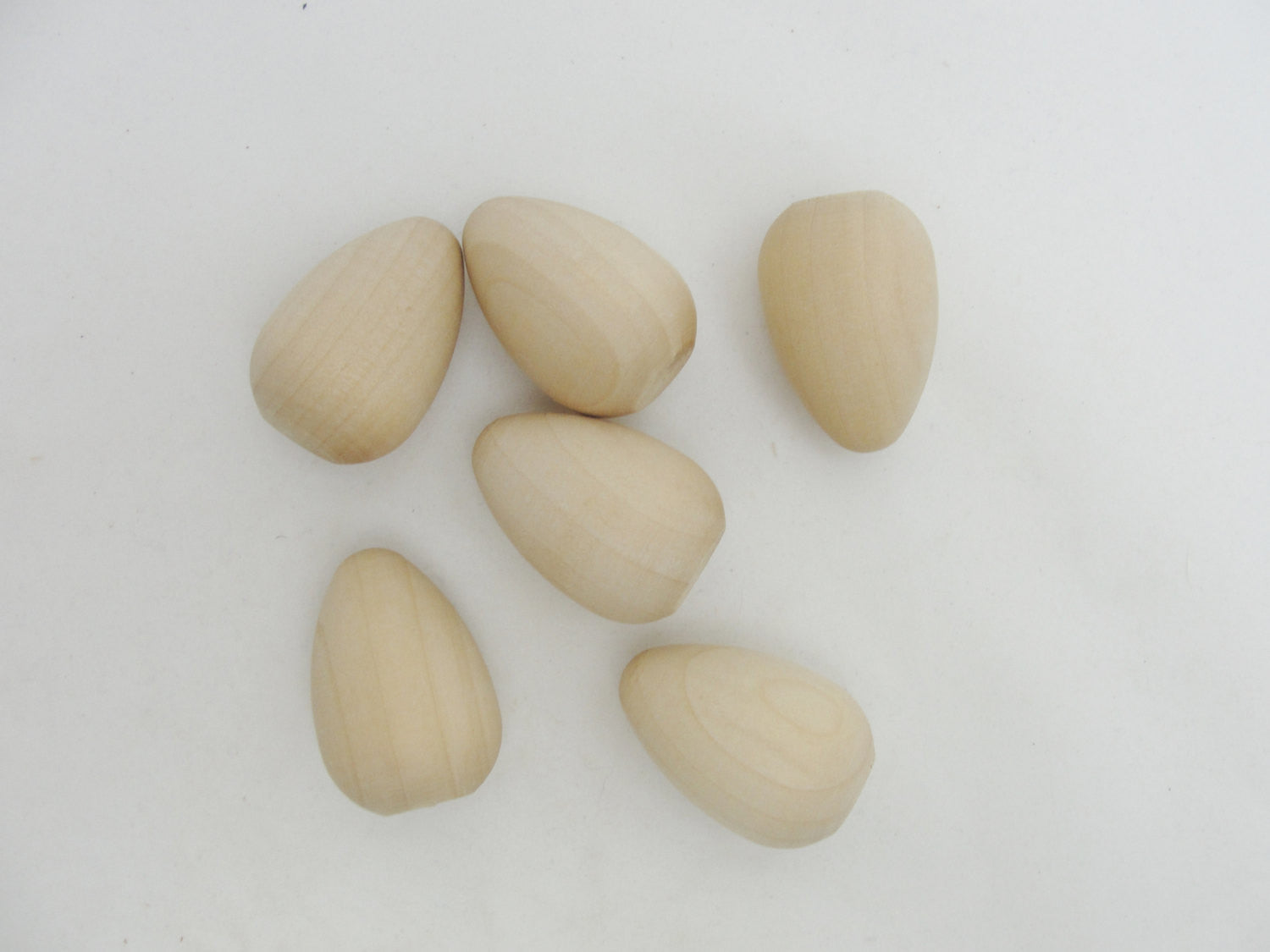 Wooden pigeon egg set of 6 - Wood parts - Craft Supply House