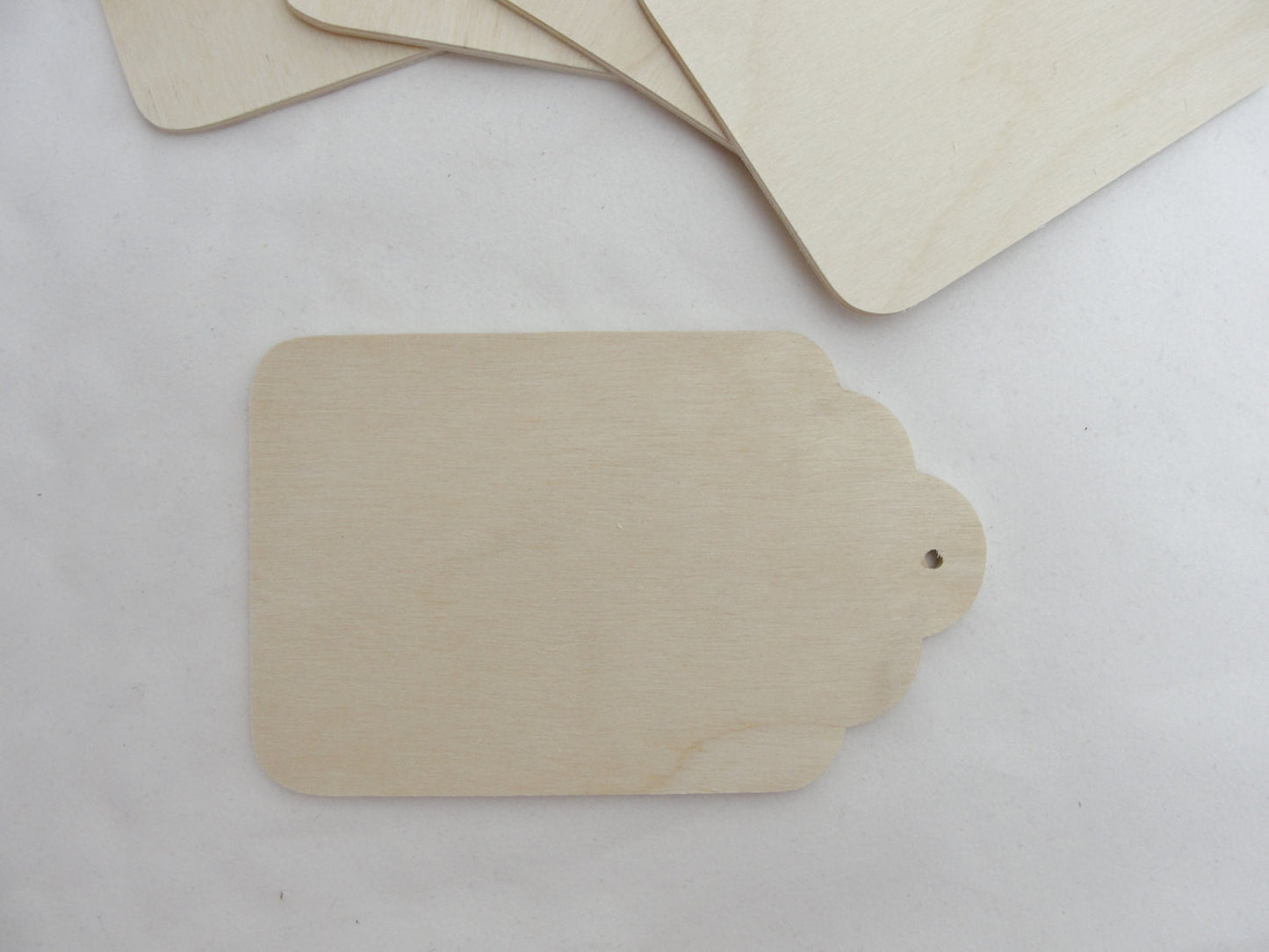 Wooden gift tag set of 5 - Wood parts - Craft Supply House