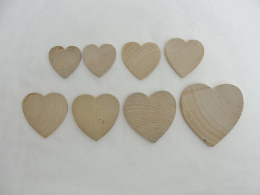 Wood heart sampler pack - Wood parts - Craft Supply House