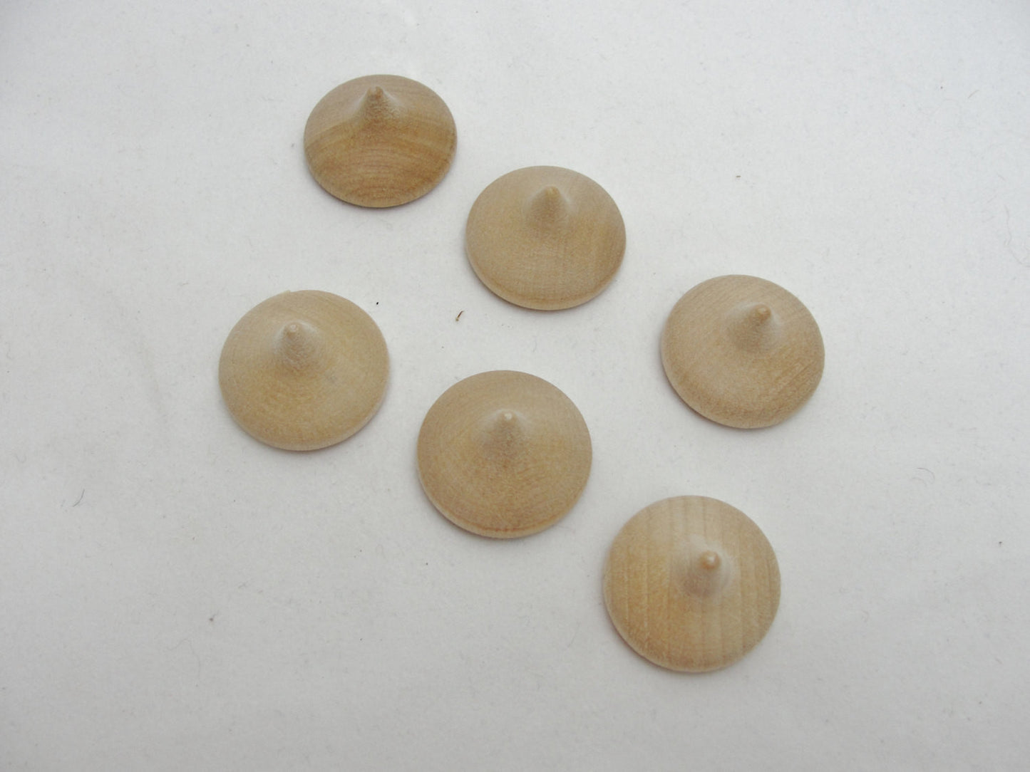 Small wooden chocolate chip set of 6 - Wood parts - Craft Supply House