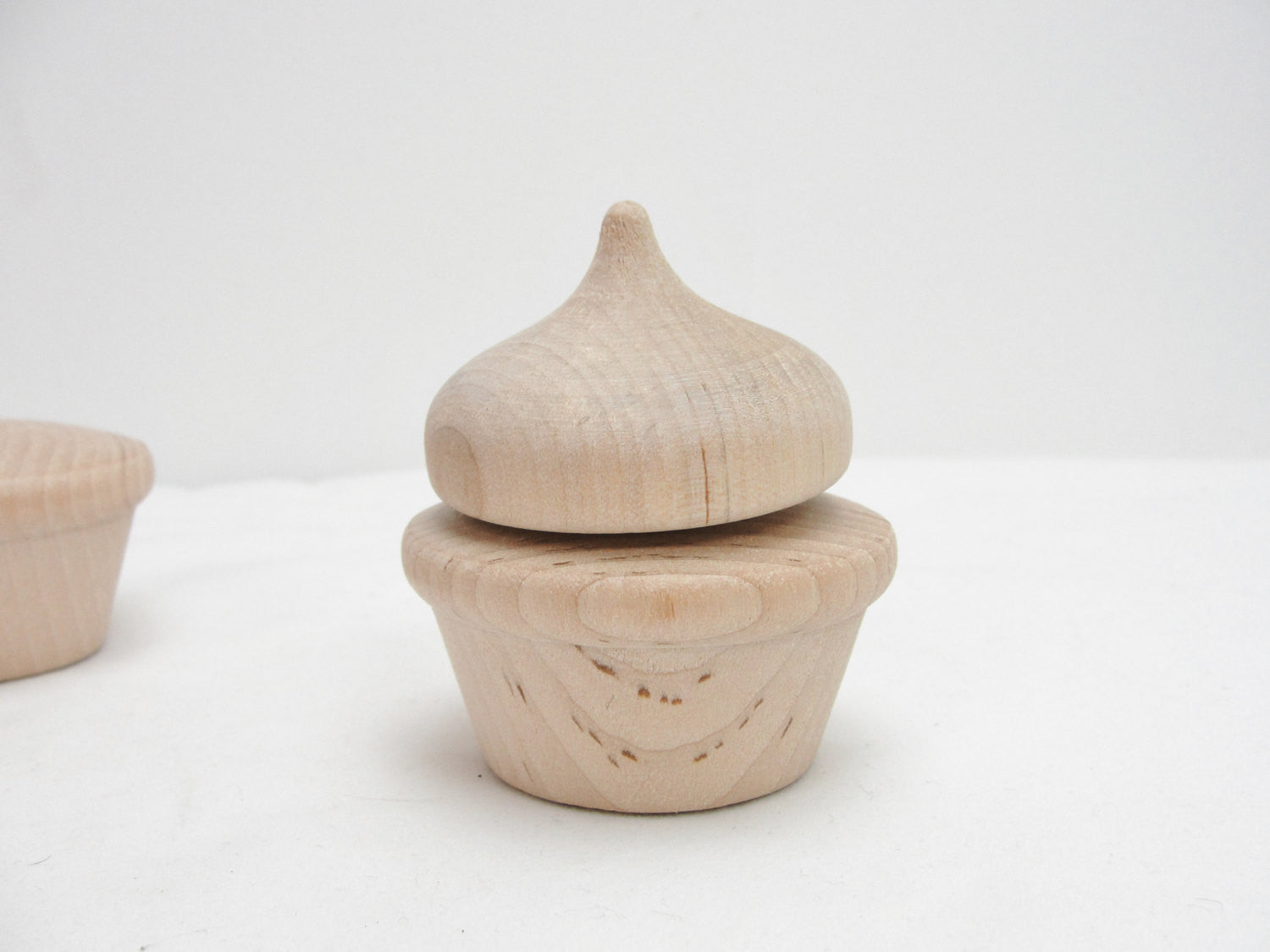 Large wooden cupcake set of 3 - Wood parts - Craft Supply House