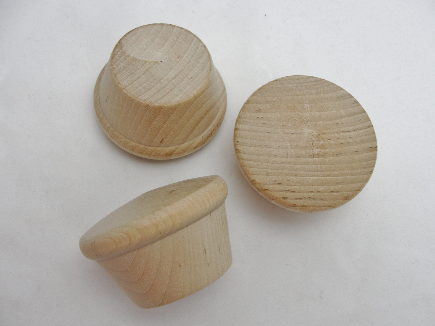 Large wooden cupcake set of 3 - Wood parts - Craft Supply House