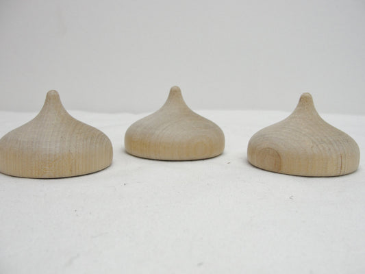 Large wooden chocolate chip set of 3 - Wood parts - Craft Supply House
