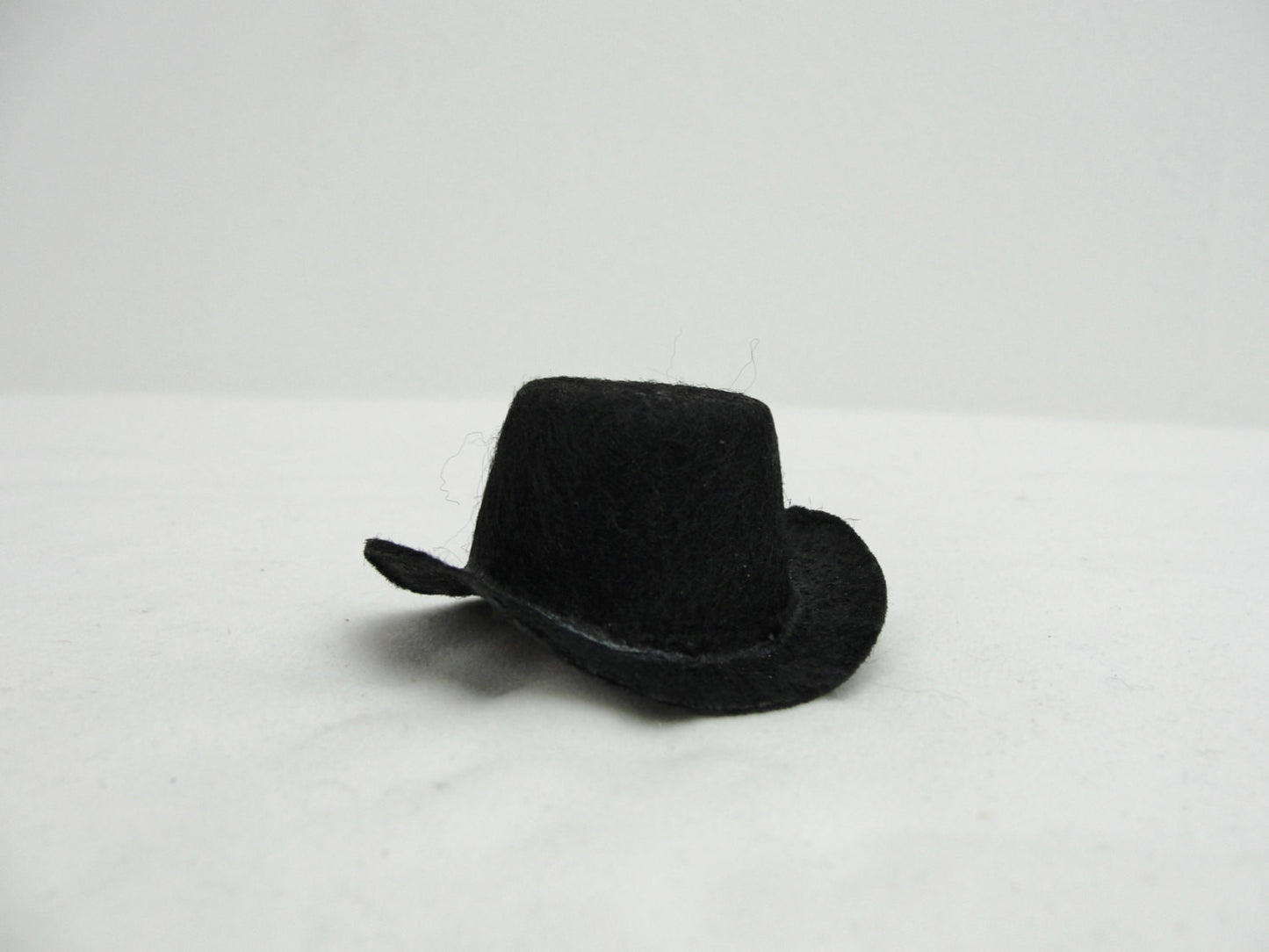 Miniature black cowboy or top hat fits a large peg person - General Crafts - Craft Supply House