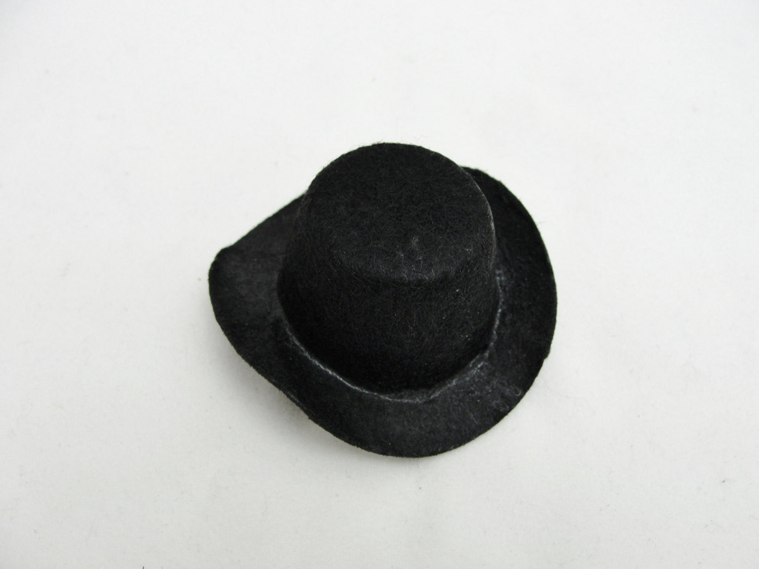 Miniature black cowboy or top hat fits a large peg person - General Crafts - Craft Supply House