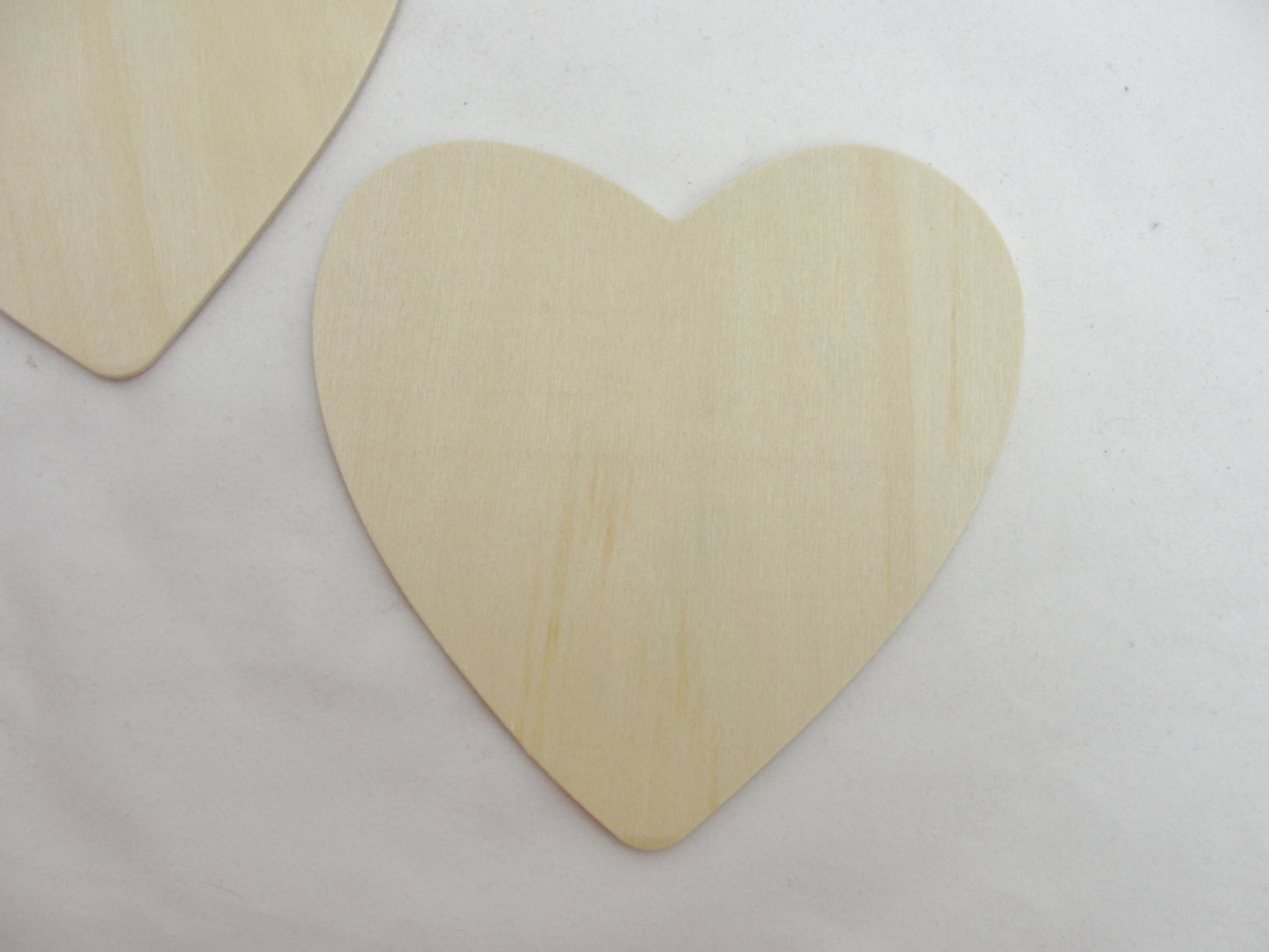 5 Large wooden hearts 4 1/2" (4.5 inches) 1/8" thick - Wood parts - Craft Supply House
