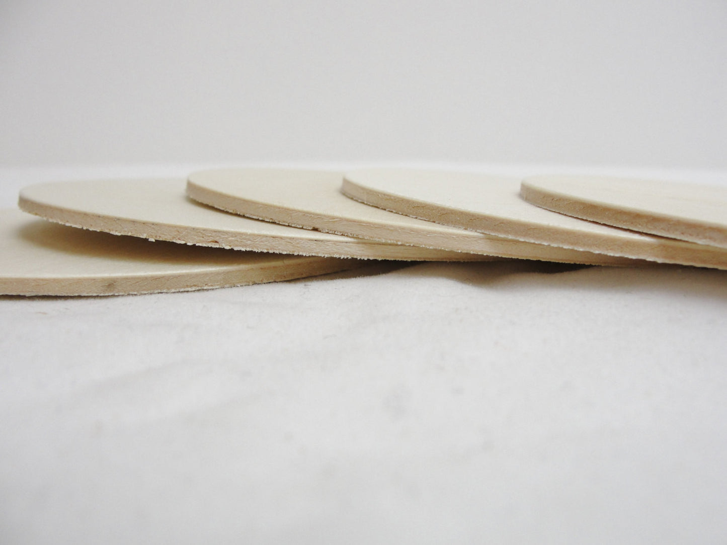 Wooden Circle discs 5" x 1/8" thick set of 5 - Wood parts - Craft Supply House