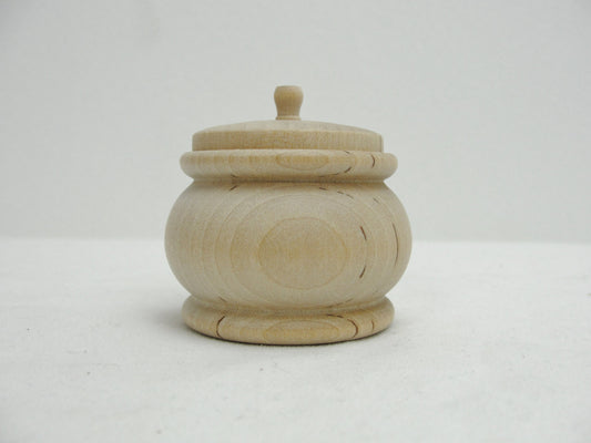 Wooden pumpkin jar, trinket box - Wood parts - Craft Supply House