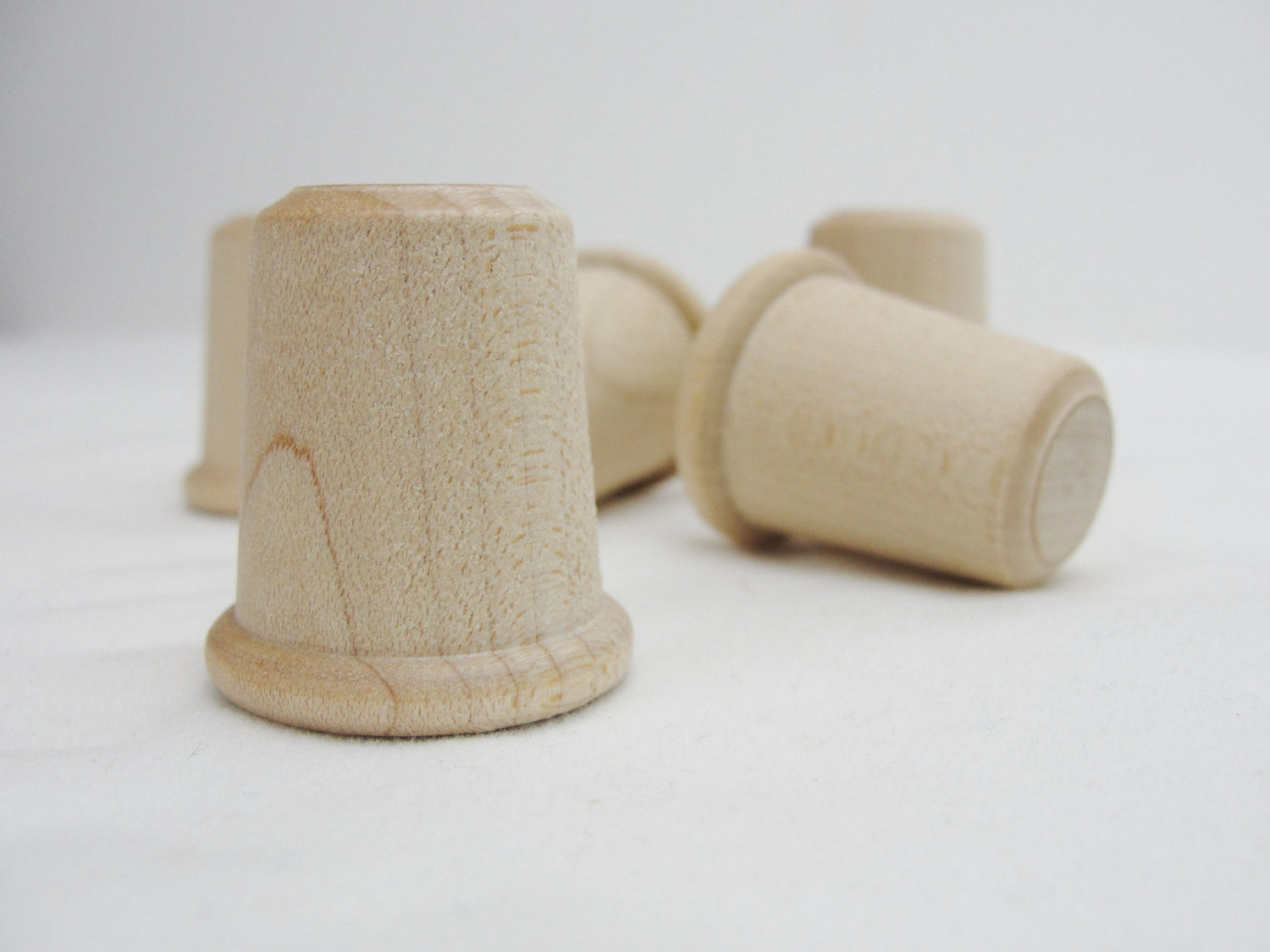 Wooden thimble set of 6 - Wood parts - Craft Supply House