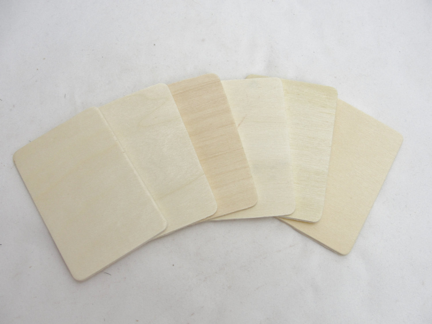 Wooden rectangles 3" x 2" set of 6 - Wood parts - Craft Supply House