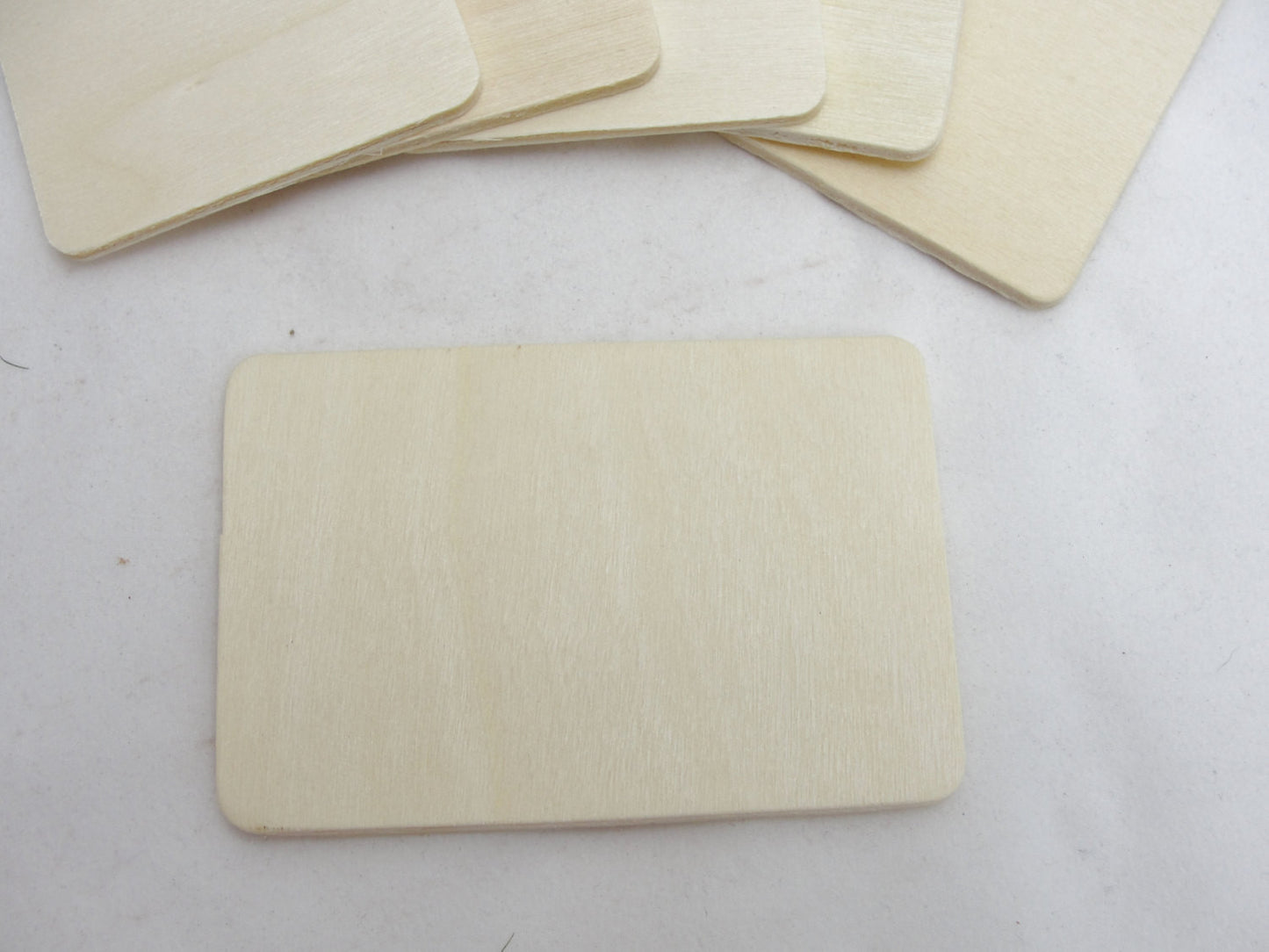 Wooden rectangles 3" x 2" set of 6 - Wood parts - Craft Supply House
