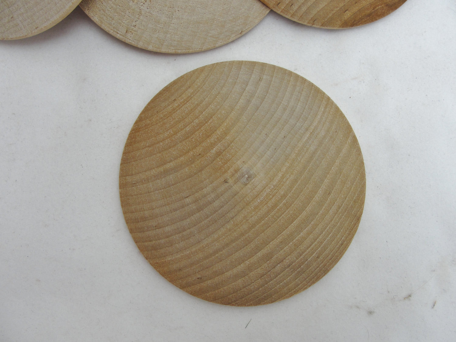 Large wooden domed disc 2 7/8" wide x 7/16" thick set of 12 - Wood parts - Craft Supply House