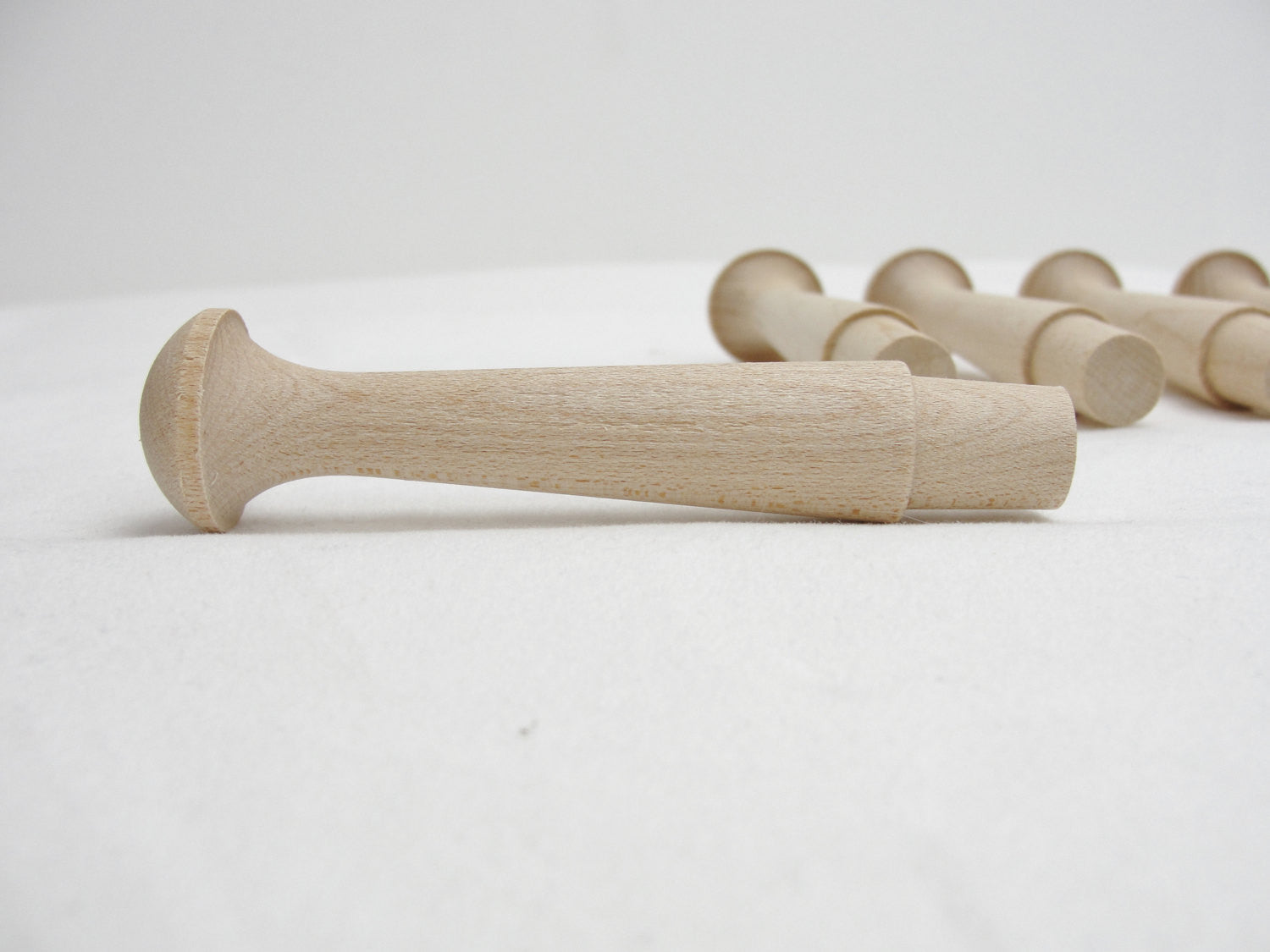 Large shaker pegs 3 1/2" set of 6 - Wood parts - Craft Supply House