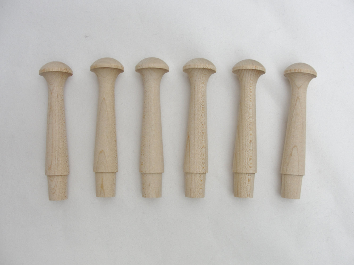 Large shaker pegs 3 1/2" set of 6 - Wood parts - Craft Supply House