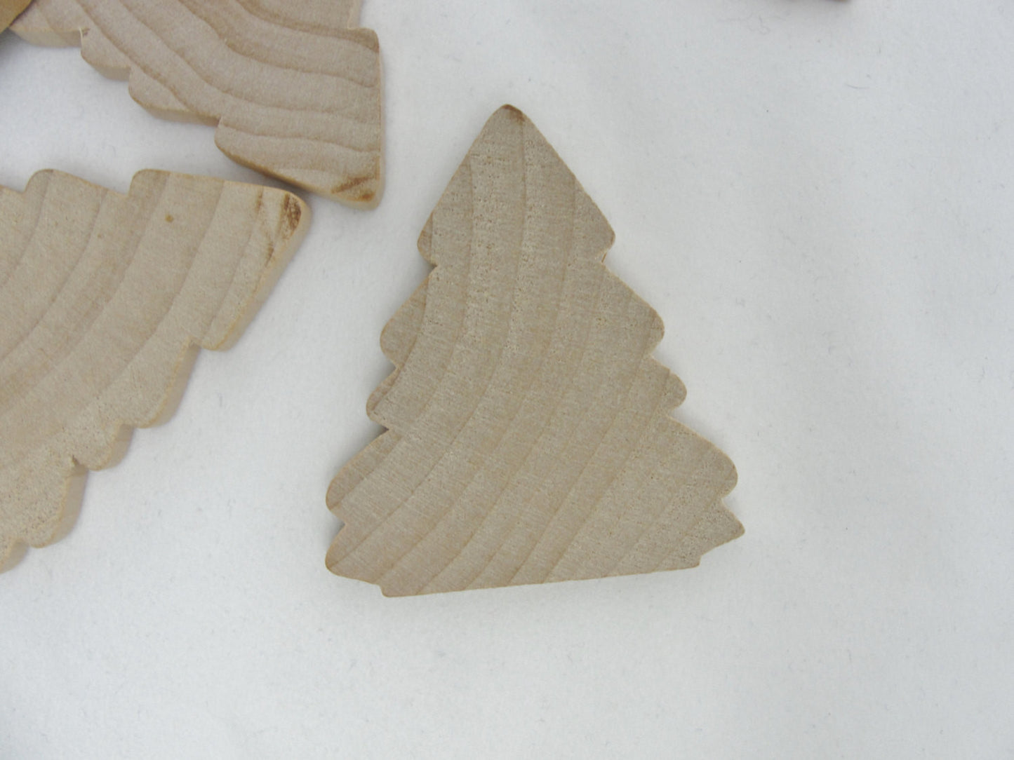 Wooden tree cutout 2 1/4" tall set of 6 - Wood parts - Craft Supply House