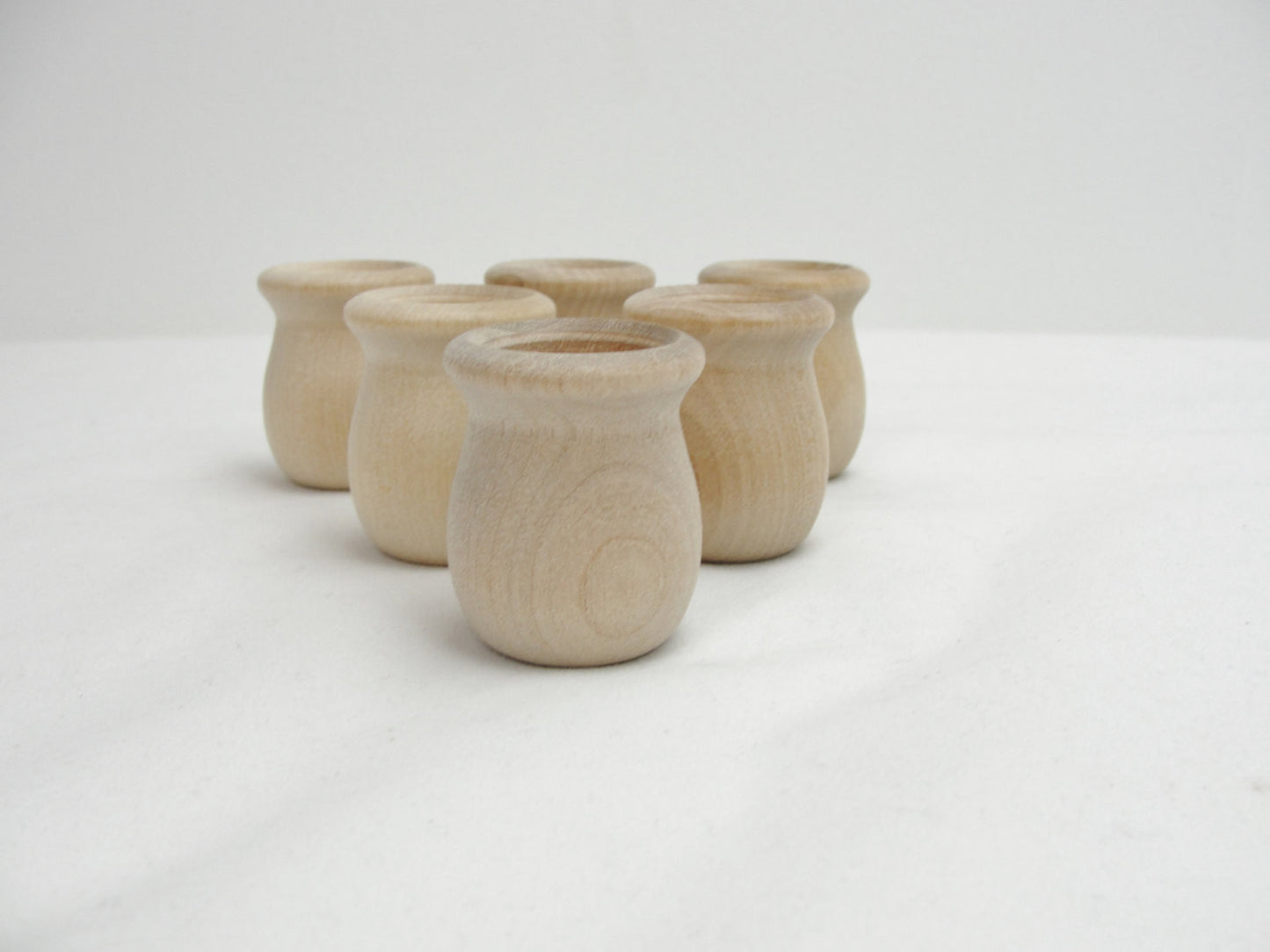 Wooden candle cup set of 6 - Wood parts - Craft Supply House