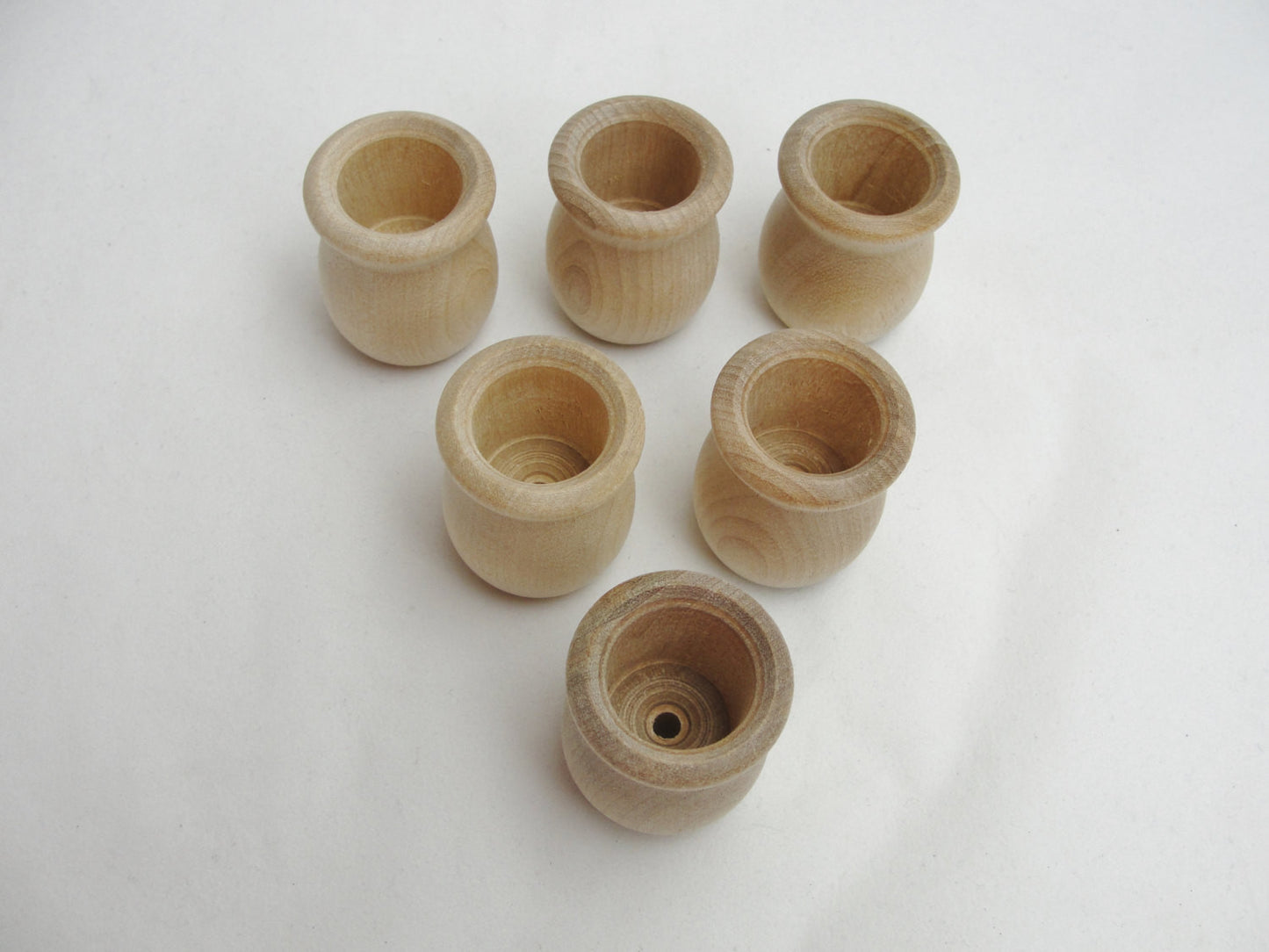 Wooden candle cup set of 6 - Wood parts - Craft Supply House