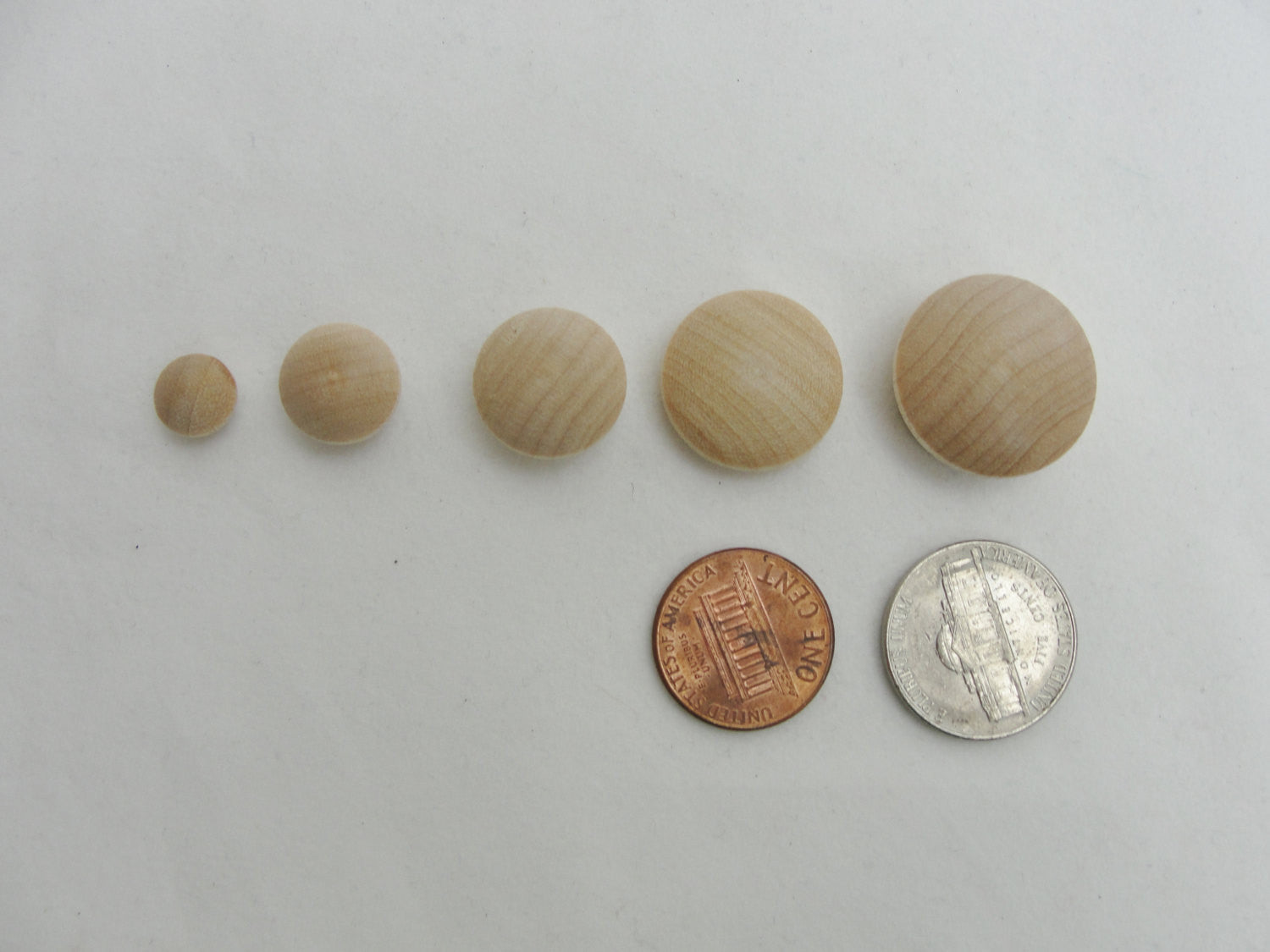 3/4" button plug, mushroom plug set of 12 - Wood parts - Craft Supply House