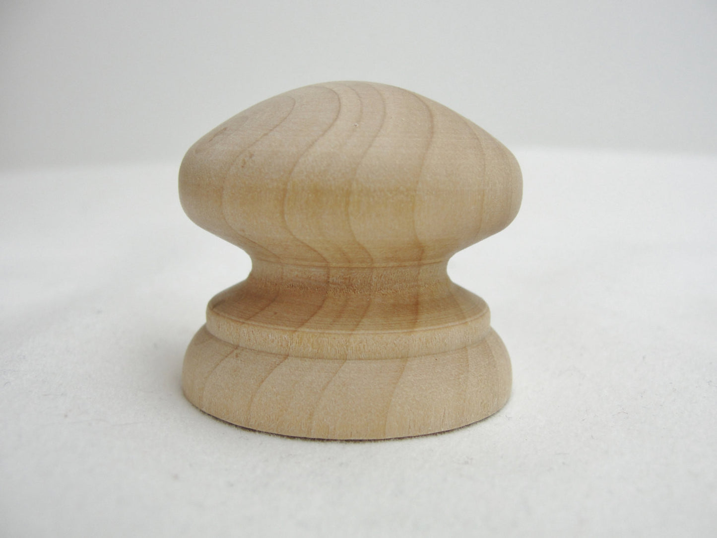 6 Wooden British drawer knob 1.5" (1 1/2") - Wood parts - Craft Supply House