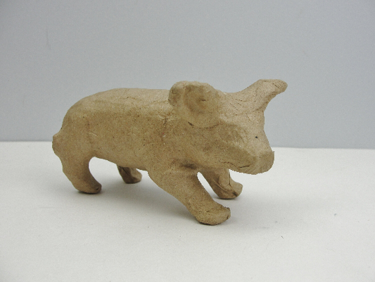 Small paper mache pig