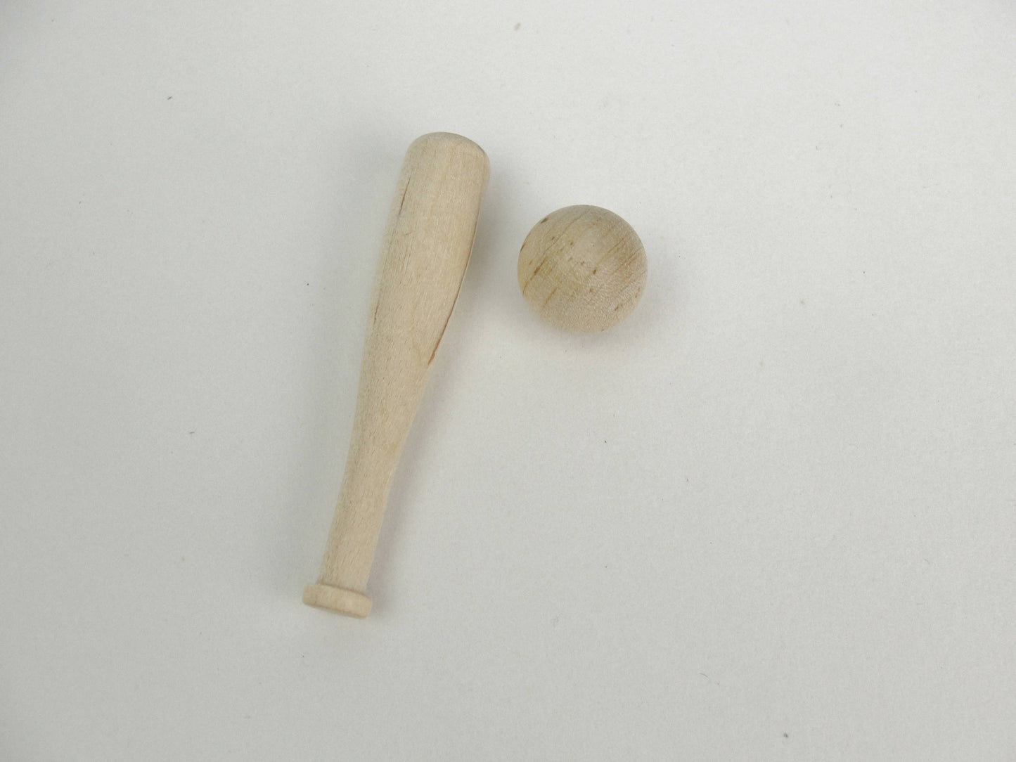 Miniature 2" baseball bat set of 12 - Wood parts - Craft Supply House