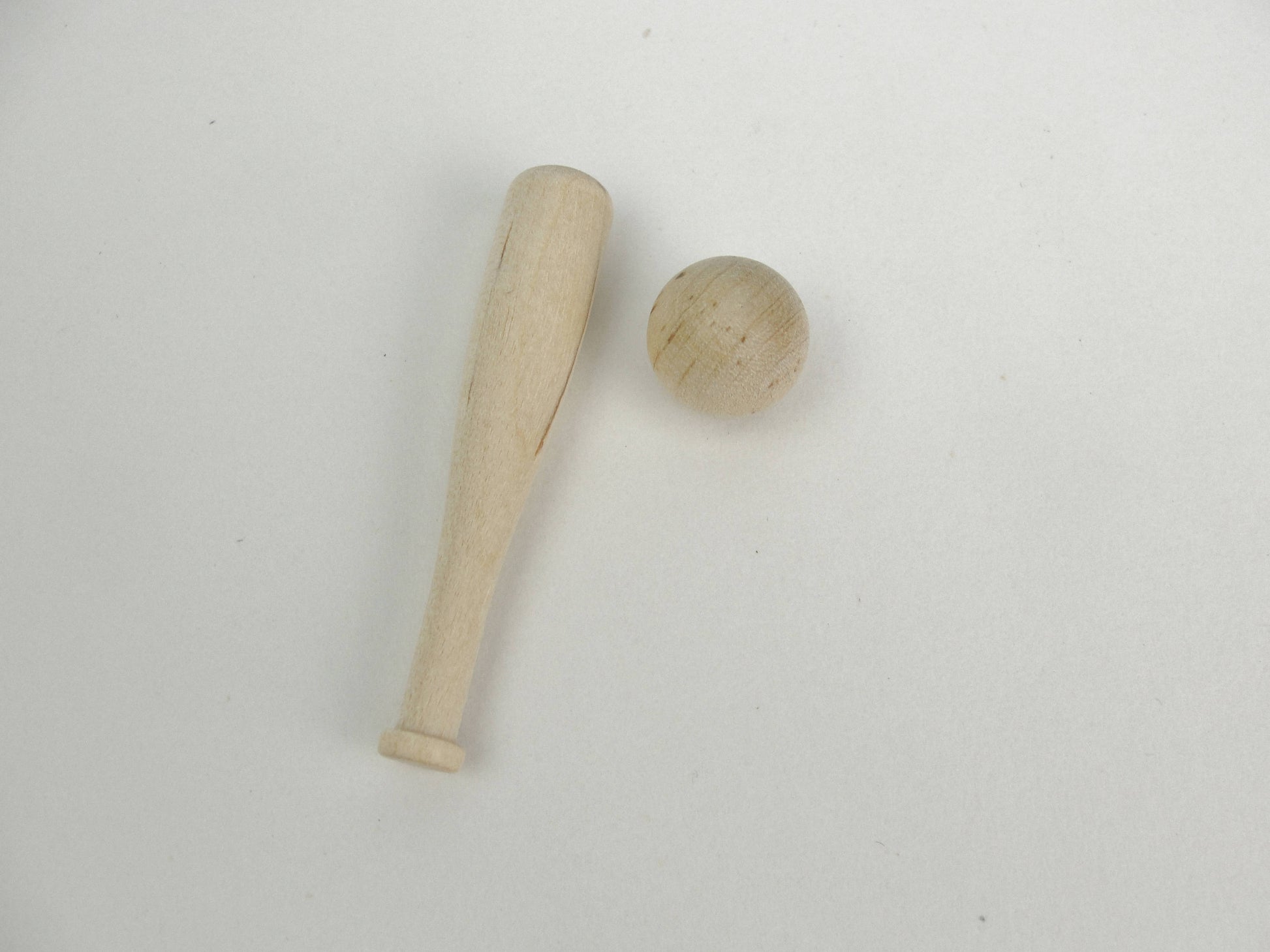 Miniature 2" baseball bat set of 12 - Wood parts - Craft Supply House